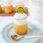 圧力鍋で！滑らかかぼちゃのレーズン入りプリン