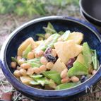 食感も楽しめる♡きぬさやとミックスビーンズの和風ポテサラ