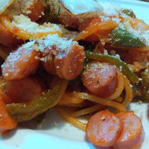 mmm10の作ってみた!投稿(味付けはケチャップだけ♪『昔懐かし♡こくうまナポリタン』)