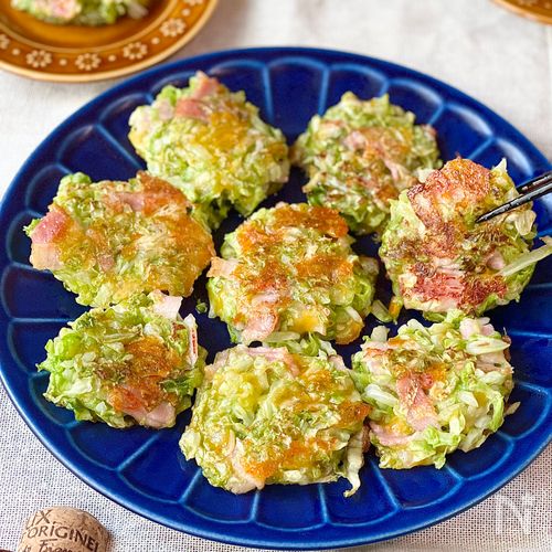 キャベツのベーコンチーズ焼き