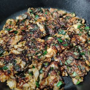 rantomoの作ってみた!投稿(簡単もちもち♡【長芋と納豆のキムチチヂミ】腸活にも◎)