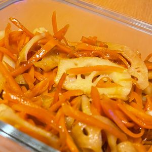 rieの作ってみた!投稿(ご飯のお供に♡『きんぴら蓮根』)