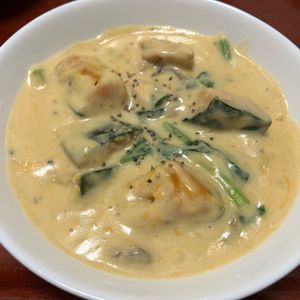りんごの作ってみた!投稿(煮込み不要♡ほっこり甘い『かぼちゃの濃厚クリームシチュー』)