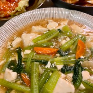 カスプの作ってみた!投稿(生姜入りで温まる～《小松菜と豆腐のトロトロあんかけ煮》)