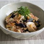 ささみとなすの香味和え