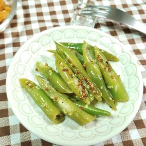 M＊Pの作ってみた!投稿(洋食のおともに！さやいんげんのサラダ)