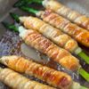 巻いて焼くだけ【アスパラの竹輪肉巻き】甘辛タレがやみつき！の工程4