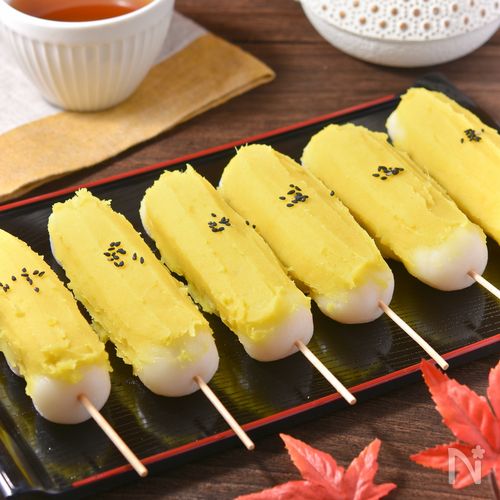 さつまいも餡の串団子│ほっこり和スイーツで秋のおやつ