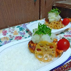 1535679の作ってみた!投稿(【鶏ひき肉の豆腐ハンバーグおろしポン酢】高たんぱく・低脂質)
