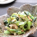 簡単！【小松菜とちくわのごま和え】朝食やお弁当にサッと野菜＋