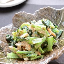 簡単！【小松菜とちくわのごま和え】朝食やお弁当にサッと野菜＋