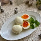 これはおいしい〜塩麹とオリーブオイルの味玉