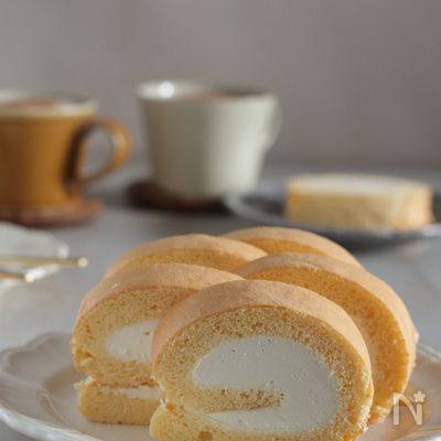 卵3個で作りやすい♪米粉のロールケーキ
