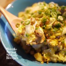 メインにもなるヘルシー＆節約おかず【納豆とキャベツの卵とじ】