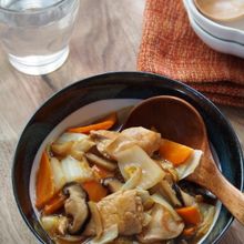 からだ温まる：鶏肉と白菜のあんかけ
