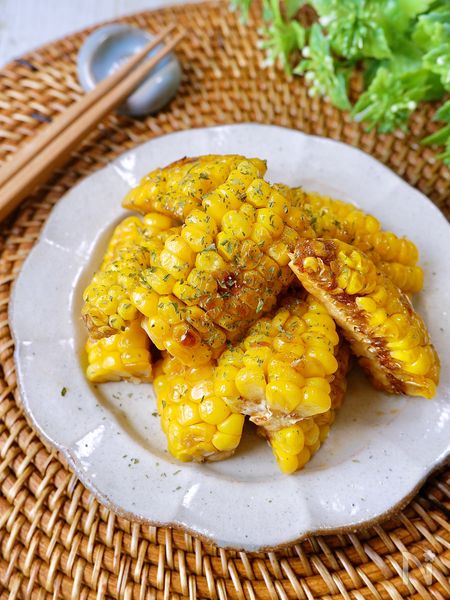 バター醤油薫る♡『ひとくち焼きとうもろこし』