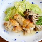 減塩。手羽元とキャベツのとろとろ蒸し煮 【低糖質おかず】【作