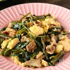 簡単おいしい！空芯菜とたまごのフワフワ炒め