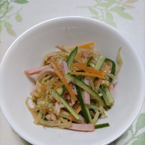 KUMIKOの作ってみた!投稿(【野菜たっぷり中華風サラダ】お鍋不要！電子レンジで簡単時短♪)