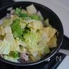 体ぽかぽか！ふわとろ卵白菜の工程2