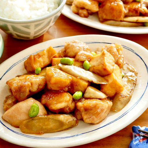 【鶏ごぼうの甘辛炒め】厚揚げでかさ増し節約★