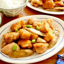 【鶏ごぼうの甘辛炒め】厚揚げでかさ増し節約★