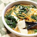 お豆腐とほうれん草のあんかけ