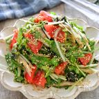 水菜とみょうがの香味ごまポン酢和え♩さっぱり爽やか！シャキ旨