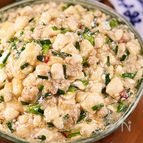 大盛りご飯にかけたい🤩🍚とろとろニラそぼろあんかけ豆腐♪