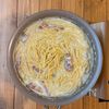 別茹で不要！【ワンパン濃厚カルボナーラ】牛乳でＯＫ♩の工程4