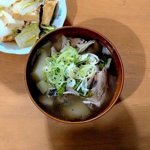 かおちゃんの作ってみた!投稿(秋鮭の切り身でお手軽！具だくさん石狩鍋)