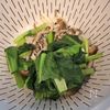 きのこと小松菜のとろたまあんかけうどんの工程2