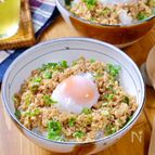 鶏ひき肉で節約中にも嬉しい！『焼肉鶏そぼろ丼』