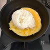 鶏がら×白だしで作る♪カニカマとレタスの旨だしチャーハンの工程2