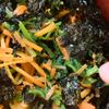 ここあの作ってみた!投稿(【5分de簡単】抱えて食べたい♪ほうれん草と人参の海苔ナムル)