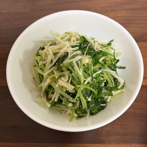 さらの作ってみた!投稿(シャキッと食感ときのこの旨み【水菜とえのきのナムル】)