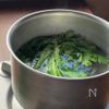 水切り不要　春菊の白和えの工程3
