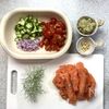 玉ねぎ麹でおいしい！ロミロミサーモン丼の下準備