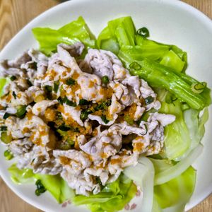 おともこの作ってみた!投稿(たれが絶品!豚キャベツのしょうが醤油だれ【#茹でるだけ】)
