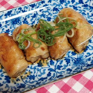 あきぷぅの作ってみた!投稿(ご飯が進む♡肉巻き玉ねぎの照り焼き)