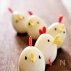 ピックだけでニワトリに変身！ウズラの卵