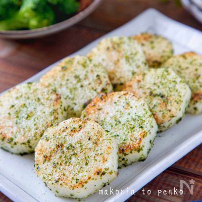 シャキっとほくほく♪長芋のり塩焼き