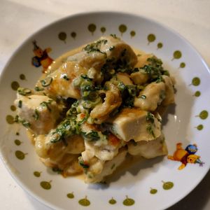 ヒラメの作ってみた!投稿(これはハマる！【ねぎだく味噌マヨチキン】)