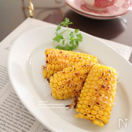 とうもろこしのバルサミコグリル　チーズ焼き