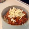 ミニトマトで【ミートソース丼】の工程6