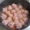 【肉団子とほうれん草のトマト煮込み】豆腐入り肉団子が柔らか♬の工程3
