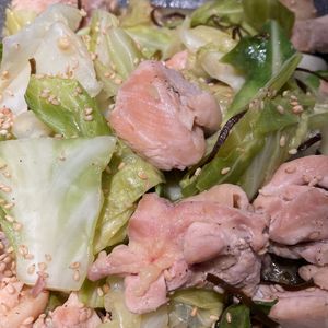 bo-zu3の作ってみた!投稿(鶏肉とキャベツの塩昆布レモンマヨ炒め)