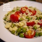 グリンピースとシラスとクスクスのデリ風パスタサラダ