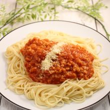 ダイエット　低糖質パスタ　オートミールミートソース