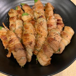 ぐ〜たら子の作ってみた!投稿(【スナップえんどうの豚巻きしょうが旨だれ】うどんスープで簡単)
